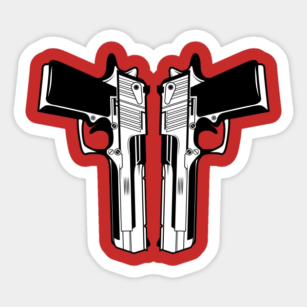 Dual Pistols Sticker by Woah_Jonny